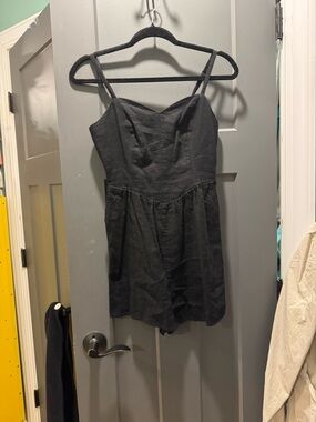 Old Navy Black Romper with Elasticized Neckline
